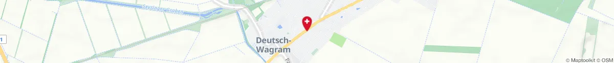 Kartendarstellung des Standorts für Engel-Apotheke in 2232 Deutsch-Wagram